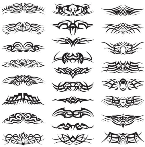 Creative Tattoo Set vector ai UIDownload