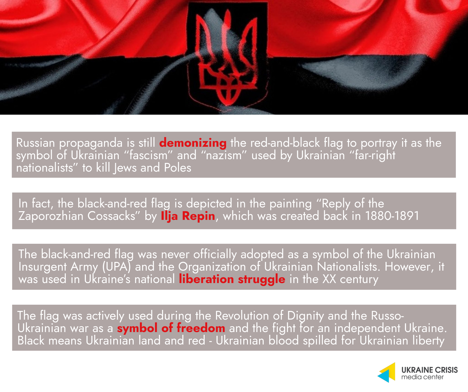 The Redandblack Flag Is Symbol of Ukraine's Liberation Struggle