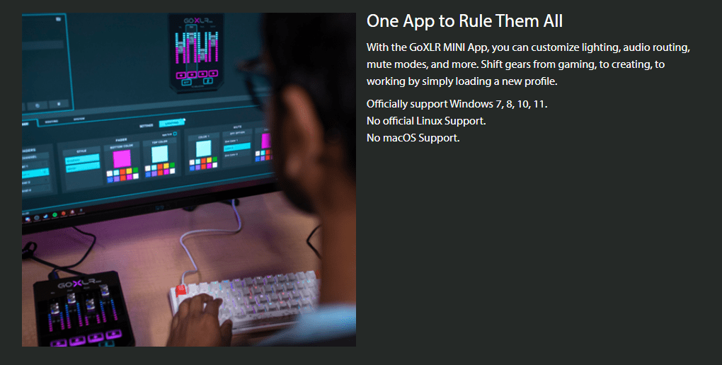 TCHelicon GoXLR Mini USB Streaming Mixer, USB/Audio Interface 24bit