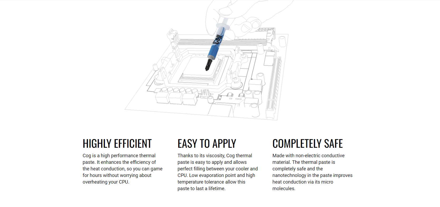 Aerocool COG 4g PC Thermal Paste with Nano Technology, High Performance