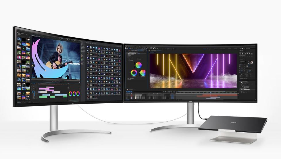 LG 40WP95CW 40'' Curved UltraWide WUHD 5K2K Nano IPS Monitor, With Th