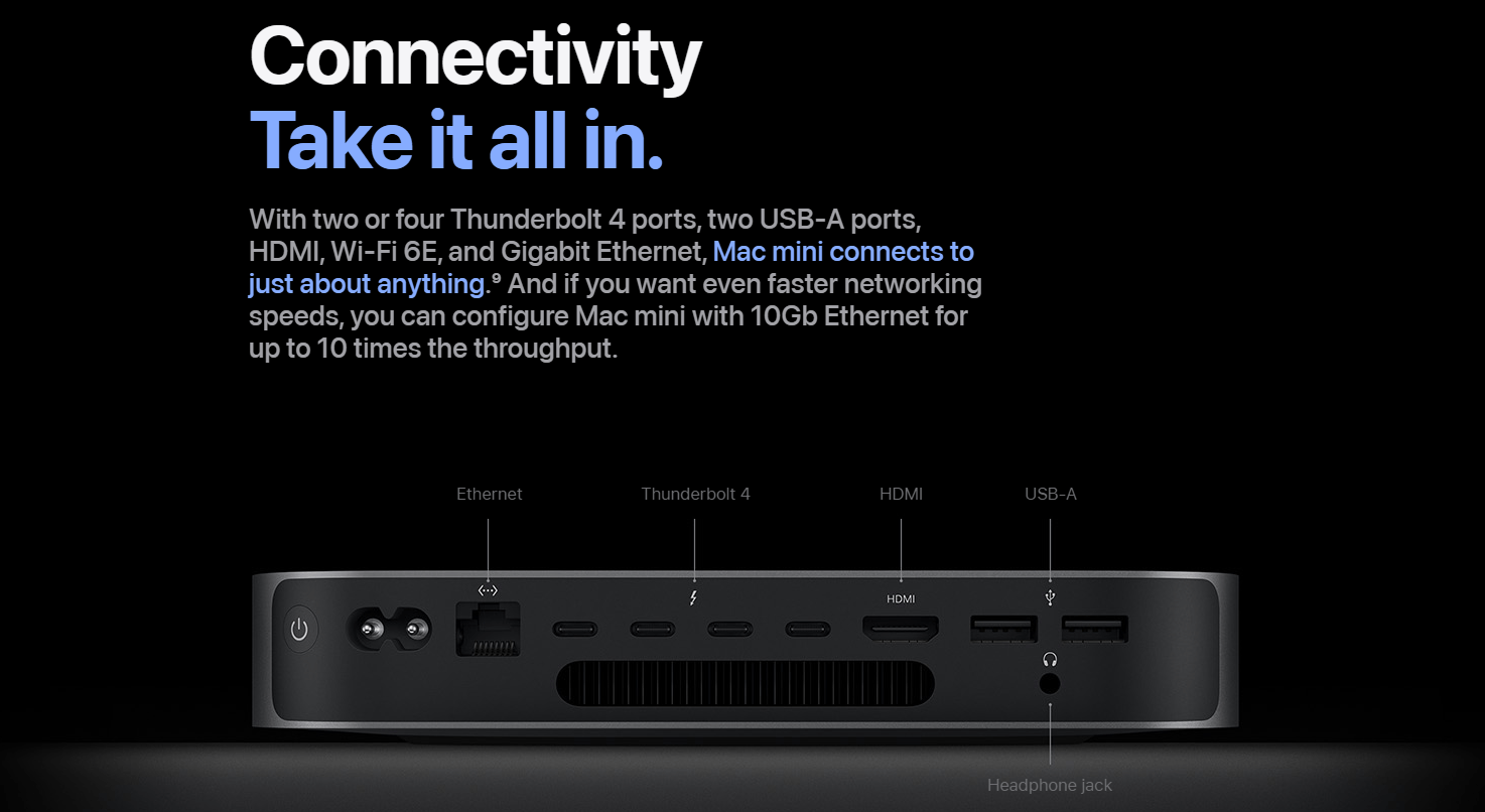 Apple Mac Mini Desktop Computer 2023 with M2 Pro Chip, 10Core CPU, 16Core GPU, 16GB RAM, 512GB