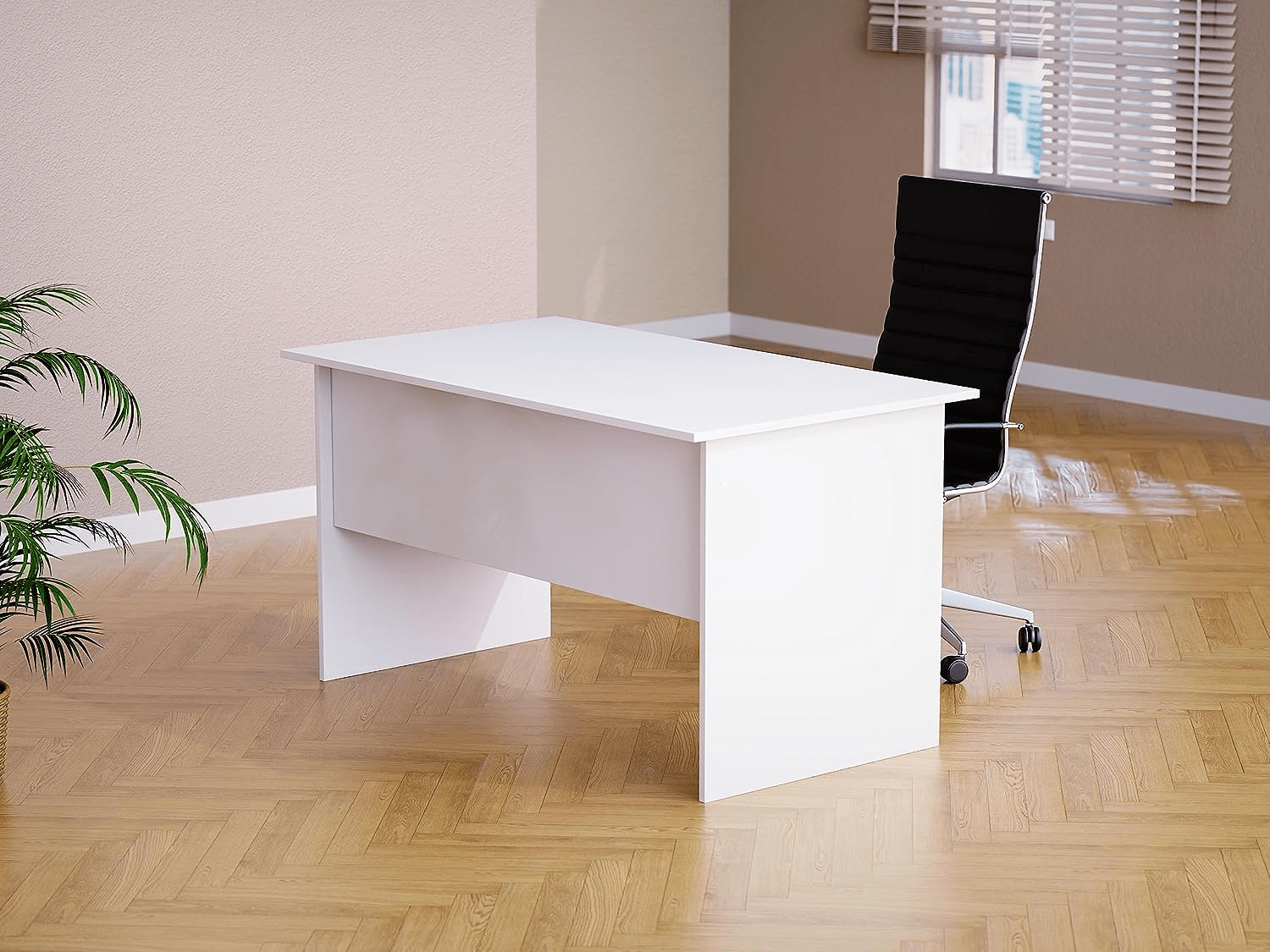 Mahmayi Computer Desk, MP1 160x80 Writing Table Without Drawers, Modern