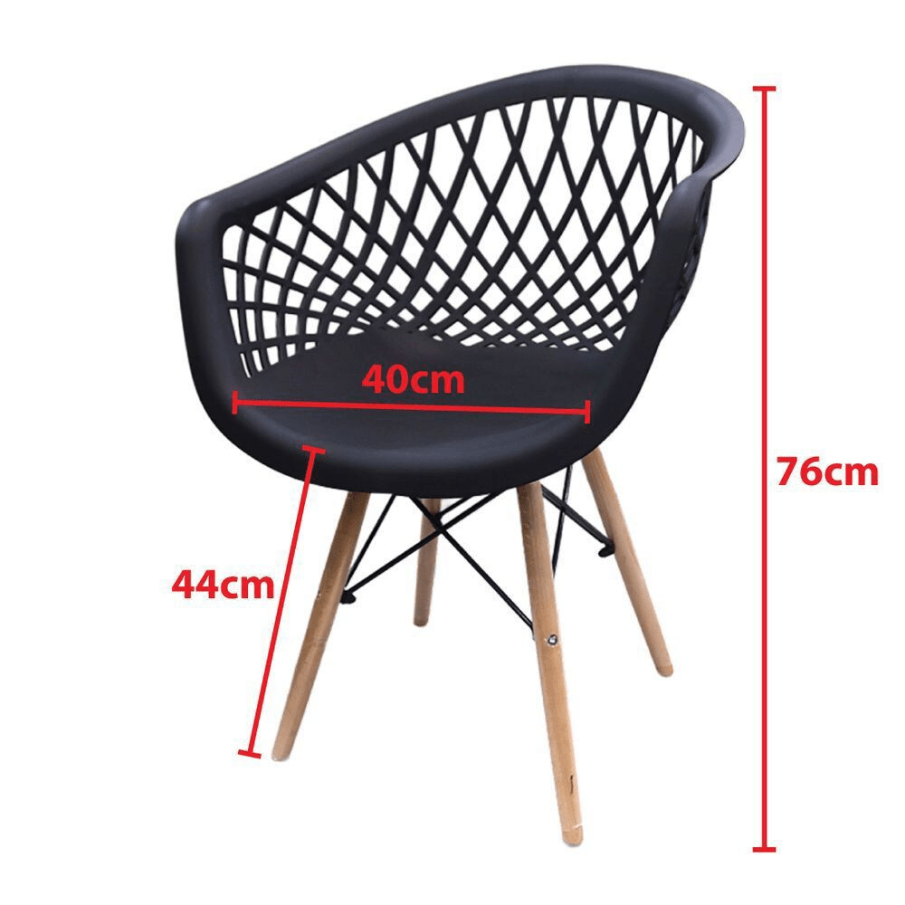 Jilphar Furniture Fancy Polypropylene Chair, Indoor/Outdoor Chair, Curved Backrest Chair
