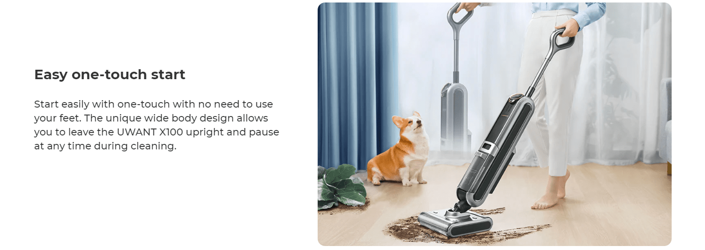 UWANT X100 Cordless AllInOne Wet Dry Vacuum Cleaner, Patented Double