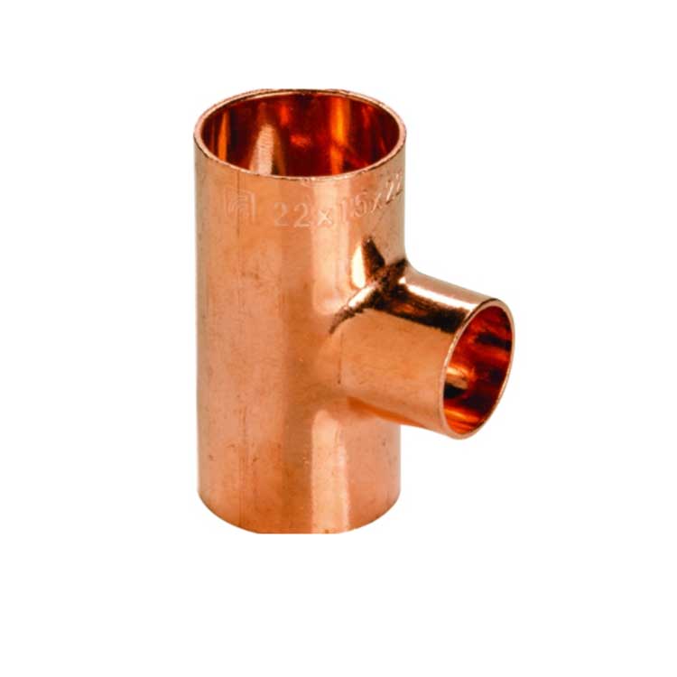 Copper Reducing Tee HVAC AC Spare Parts Supplier in UAE