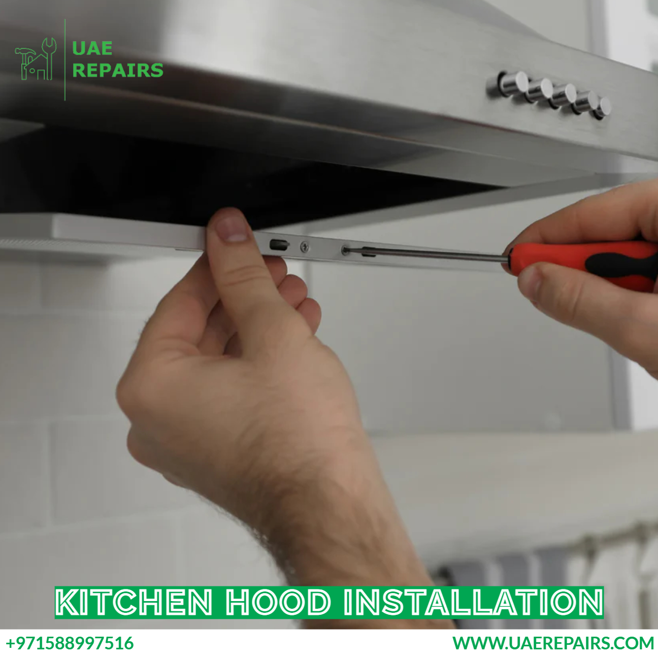 Kitchen Hood Installation 0588997516 Hood & Chimney Experts