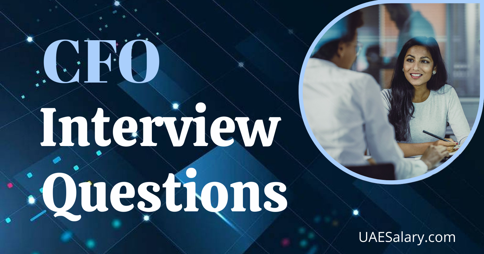CFO Interview Questions with Sample Answers