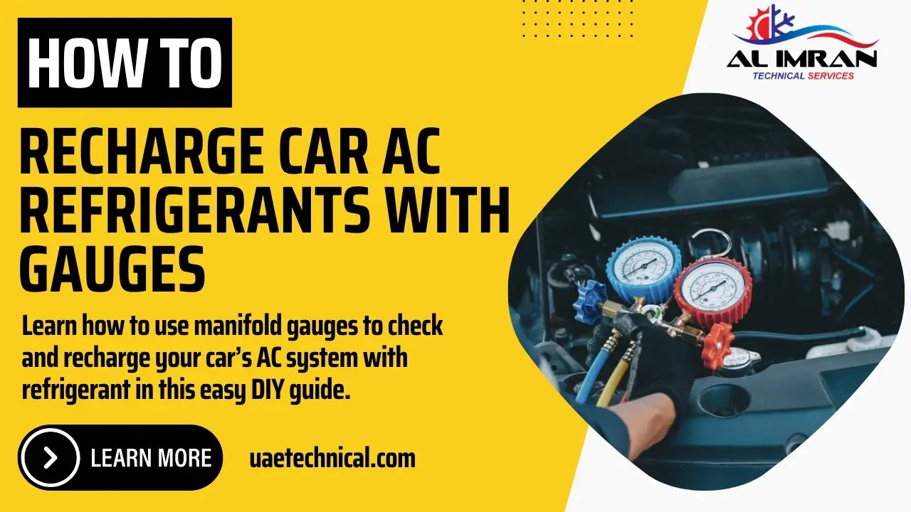 How to Recharge Car AC Refrigerants with Gauges AL Imran Technical