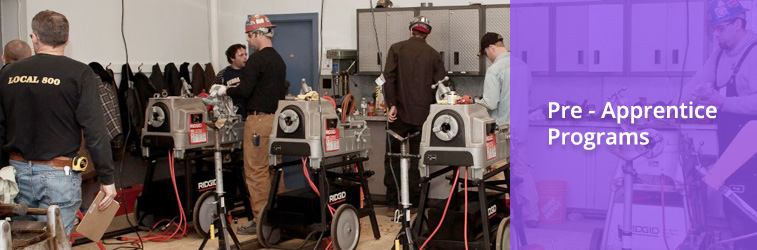 Plumbers Union Local 800 PreApprenticeship Programs