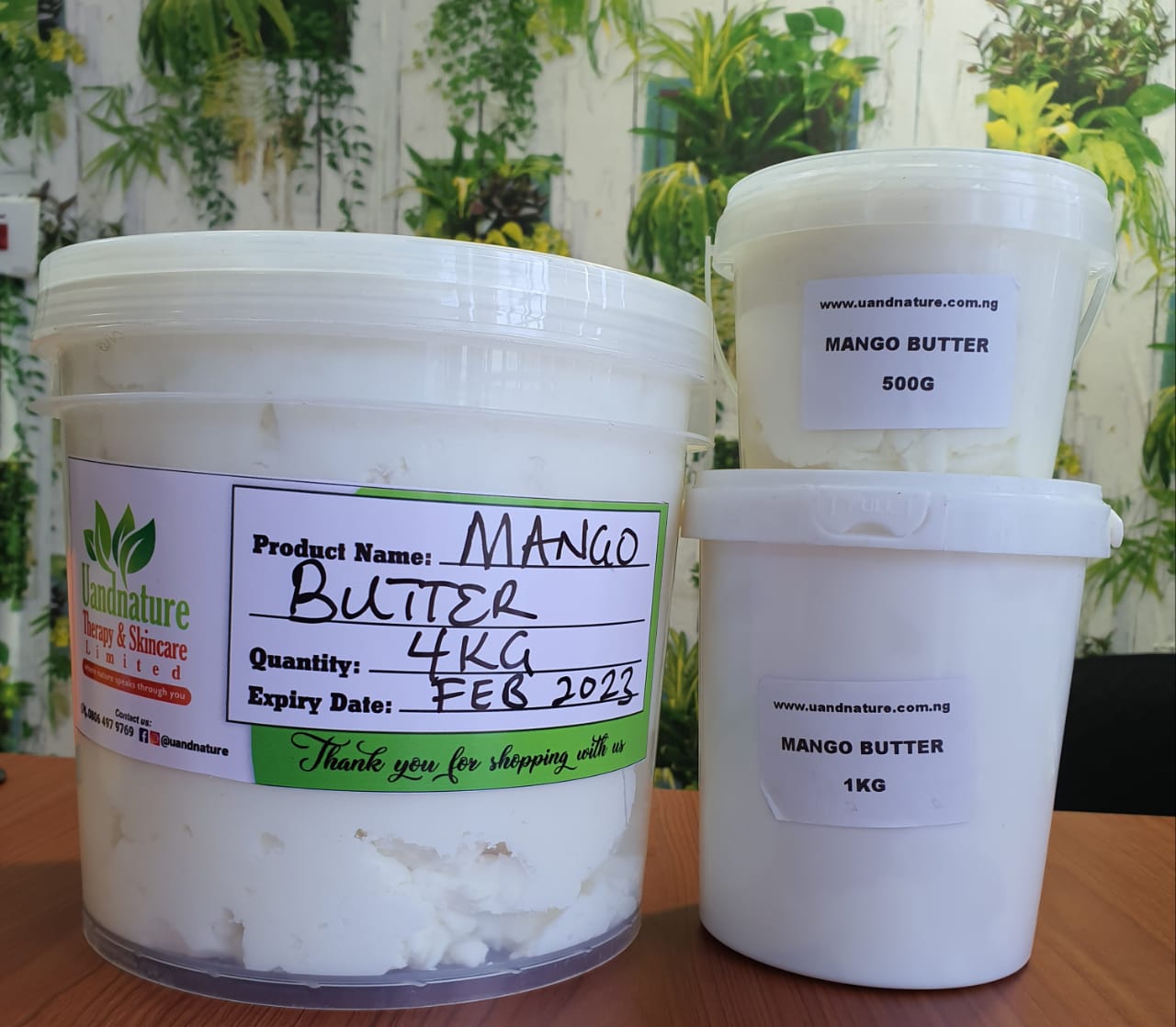 UNREFINED MANGO BUTTER UANDNATURE