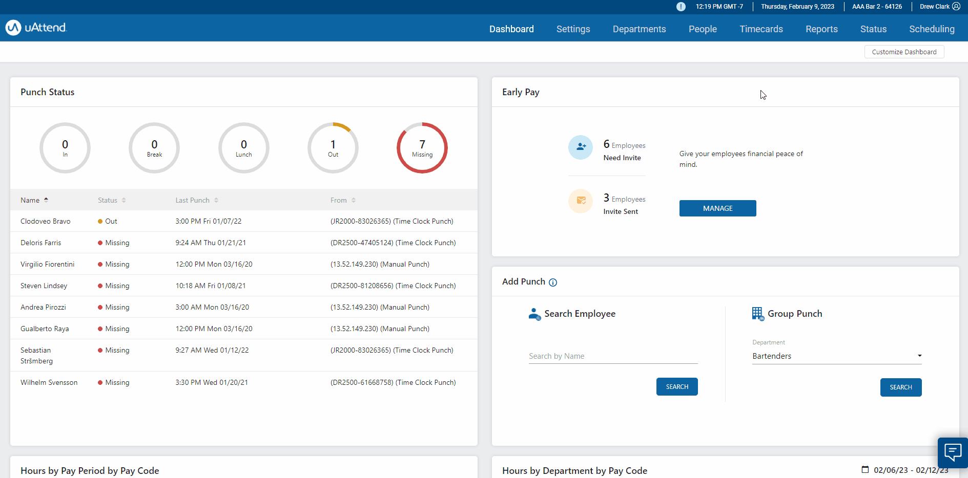 Permissions for Employees uAttend Support Help Center