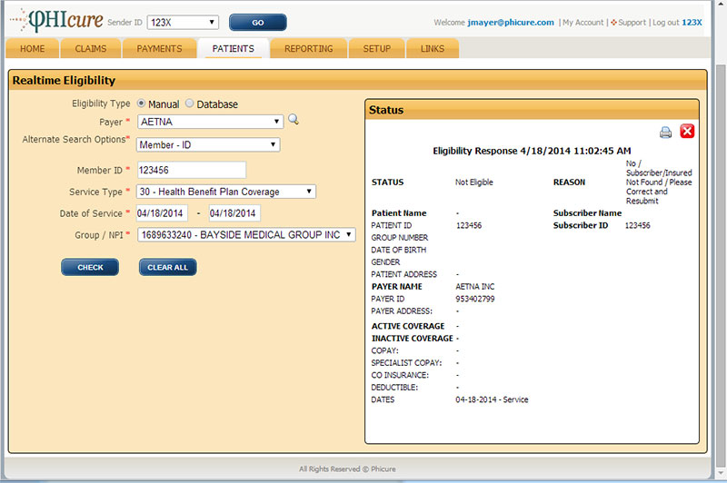 Electronic Claim (eClaim) Services MD OnLine