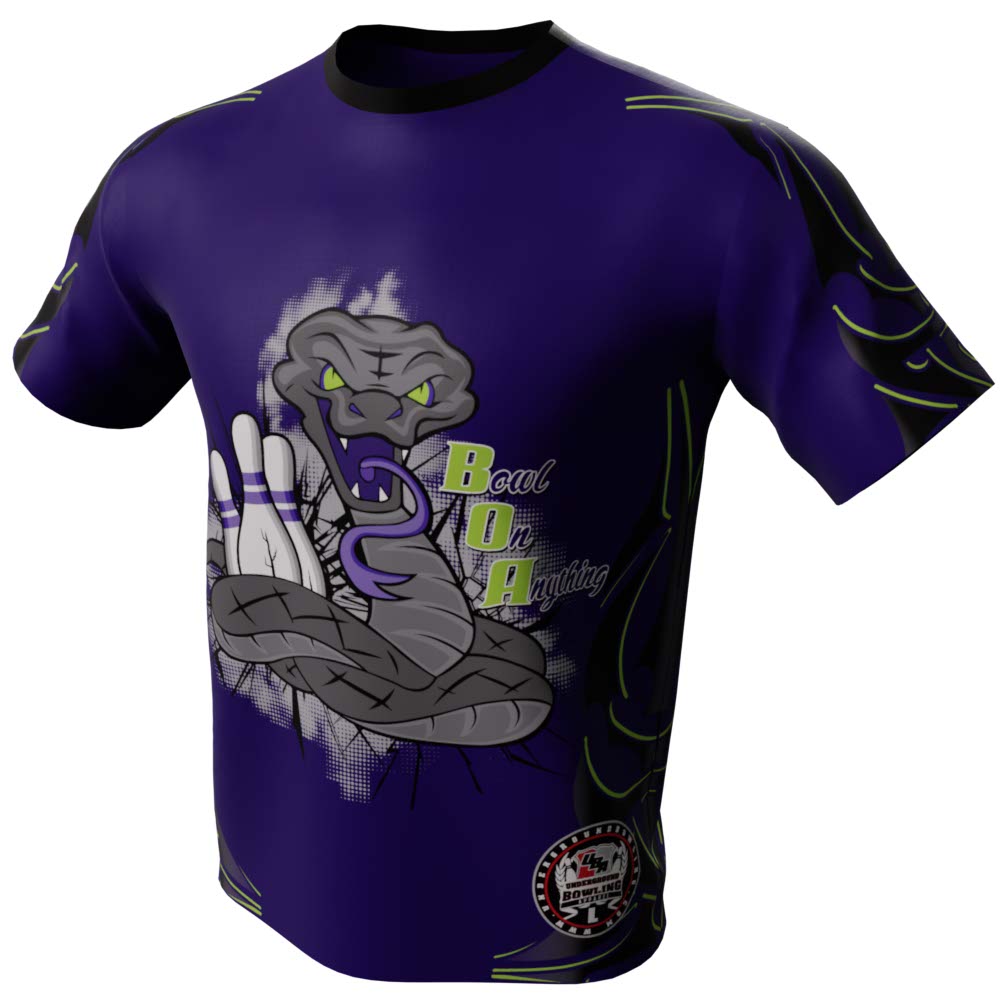 BOA Purple Bowling Jersey UBA Apparel