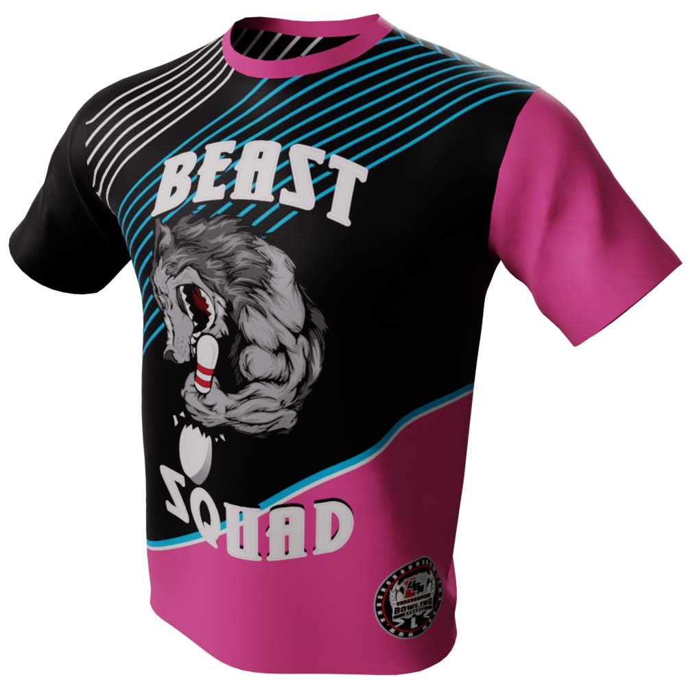 Beast Squad Retro Bowling Jersey UBA Apparel