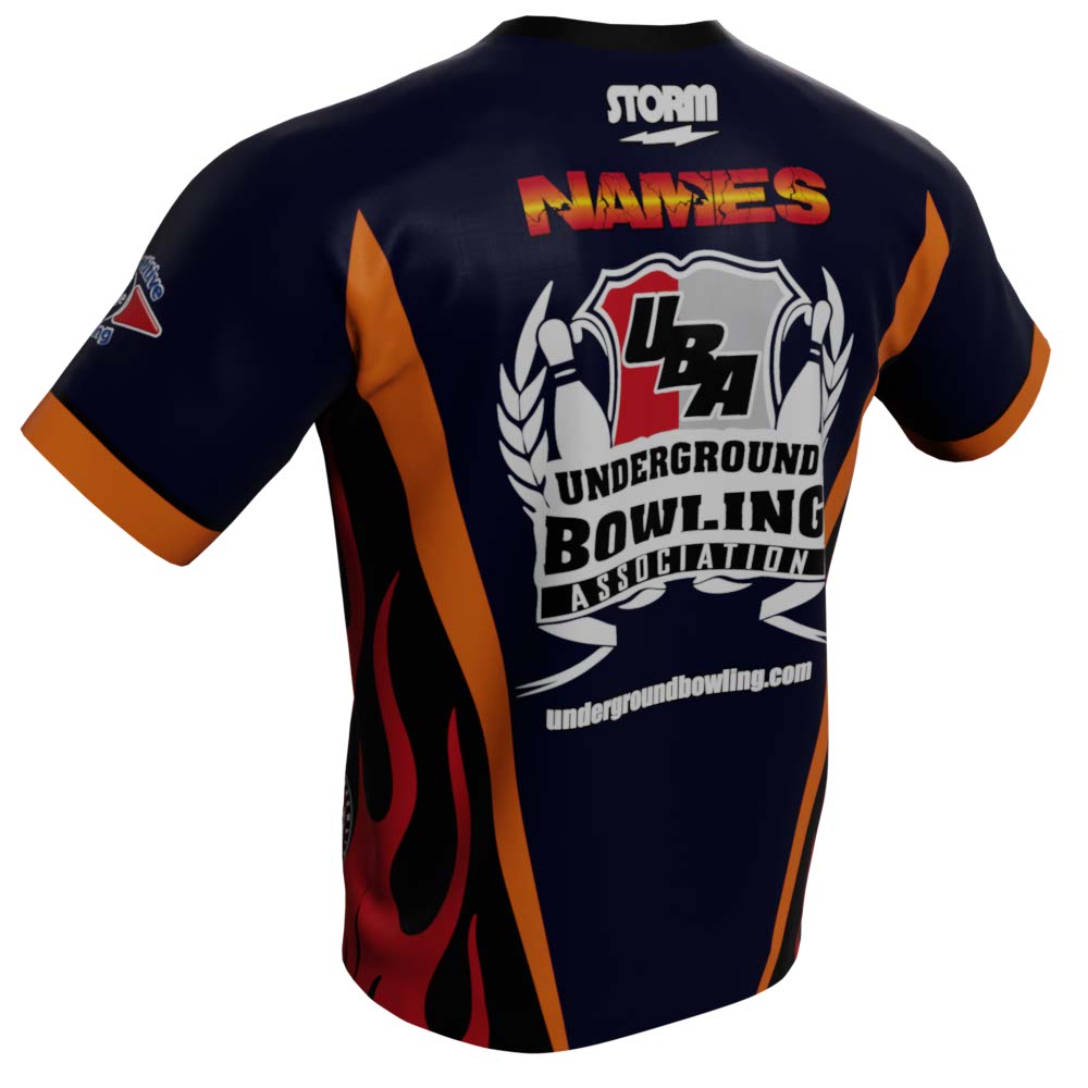 Phoenix Navy Bowling Jersey UBA Apparel