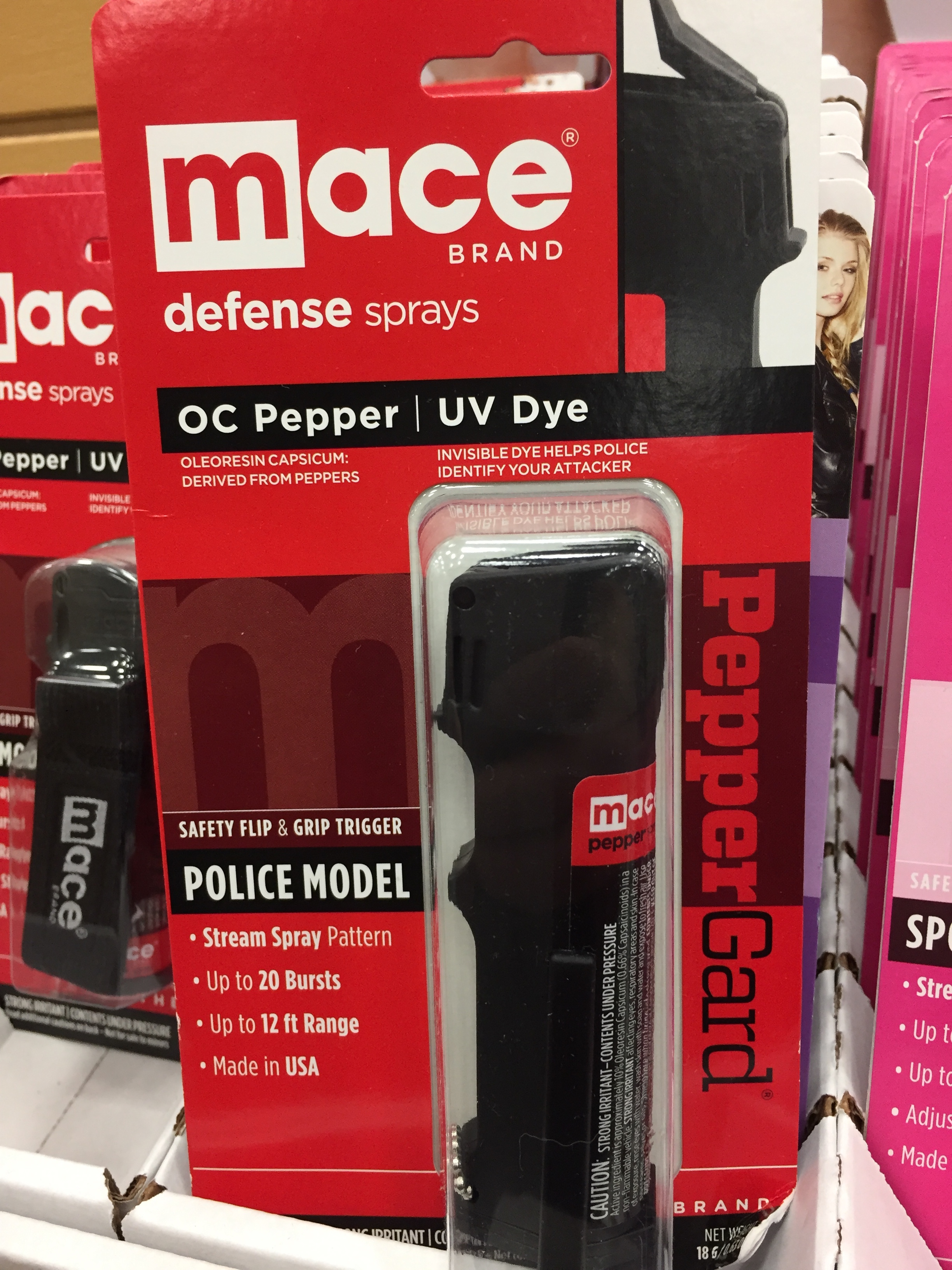 Police Strength Pepper Spray U Back Off