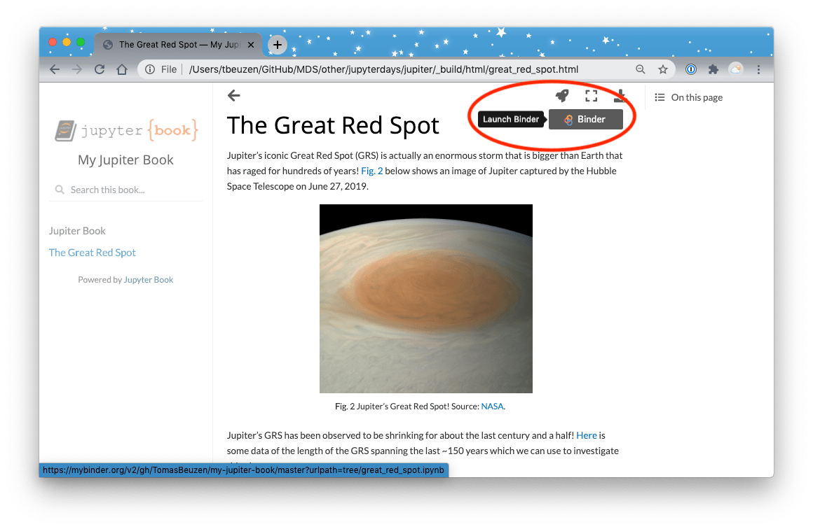 Jupyter Book — UBC JupyterDays 2020