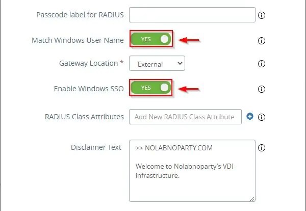 VMware UAG TwoFactor Authentication configuration UBER CLOUD