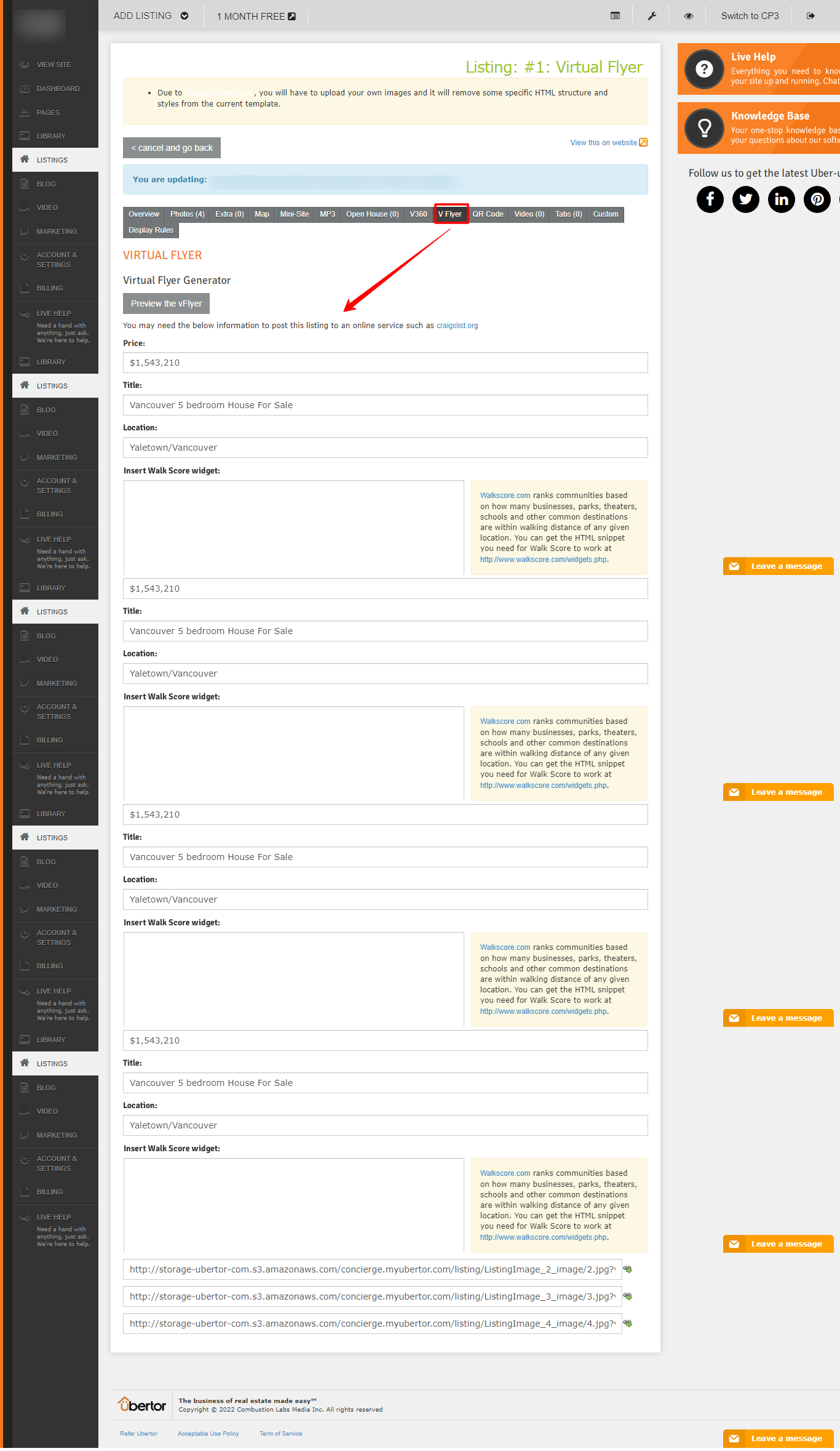 How can I add a listing to Craigslist? Ubertor Help Desk(09)