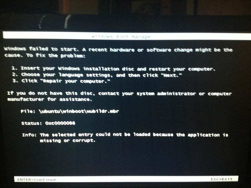Cómo arreglar el MBR de Windows desde Ubuntu