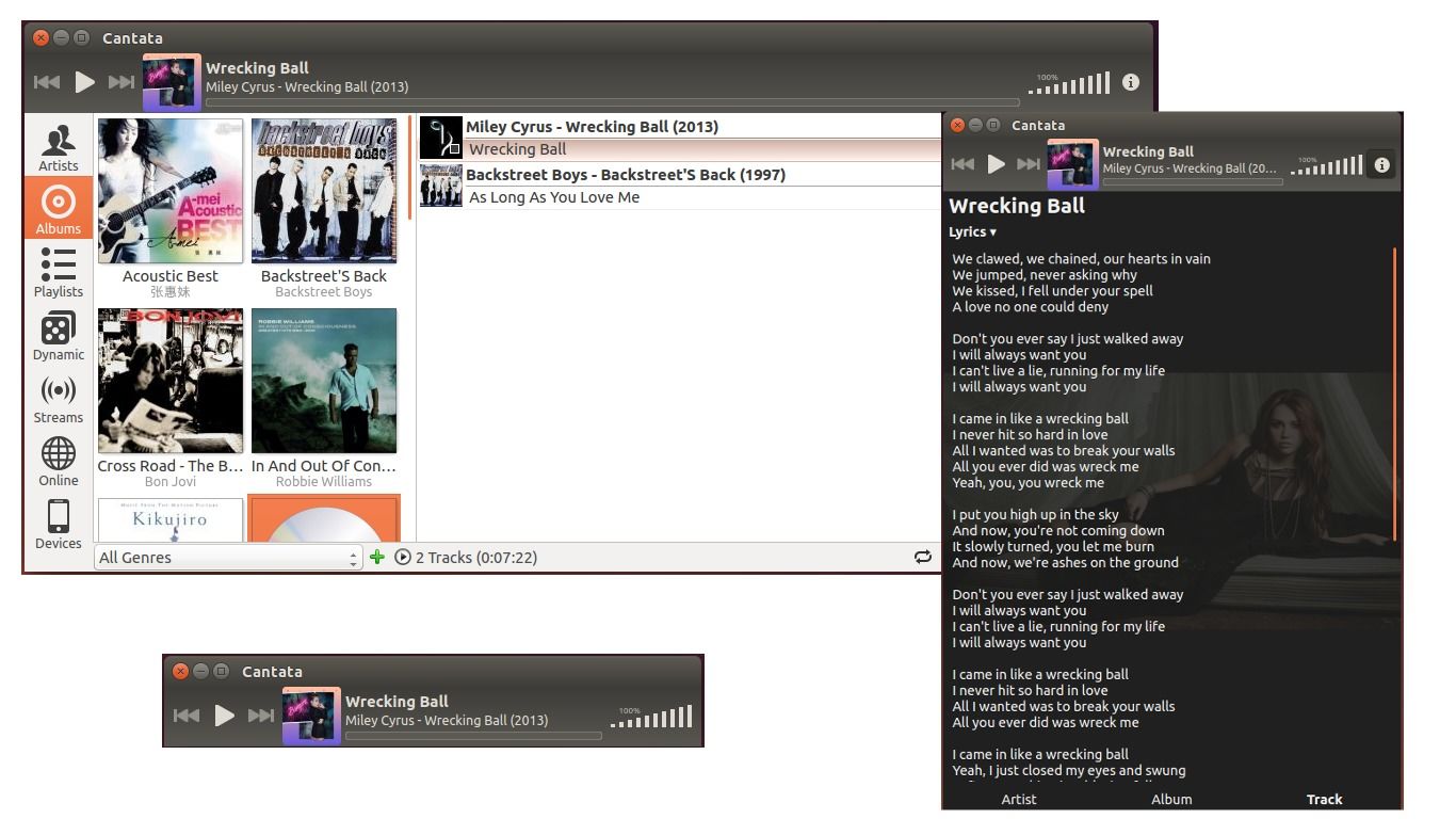 Install Cantata Music Player Client 1.5.2 (Qt & KDE) in Ubuntu