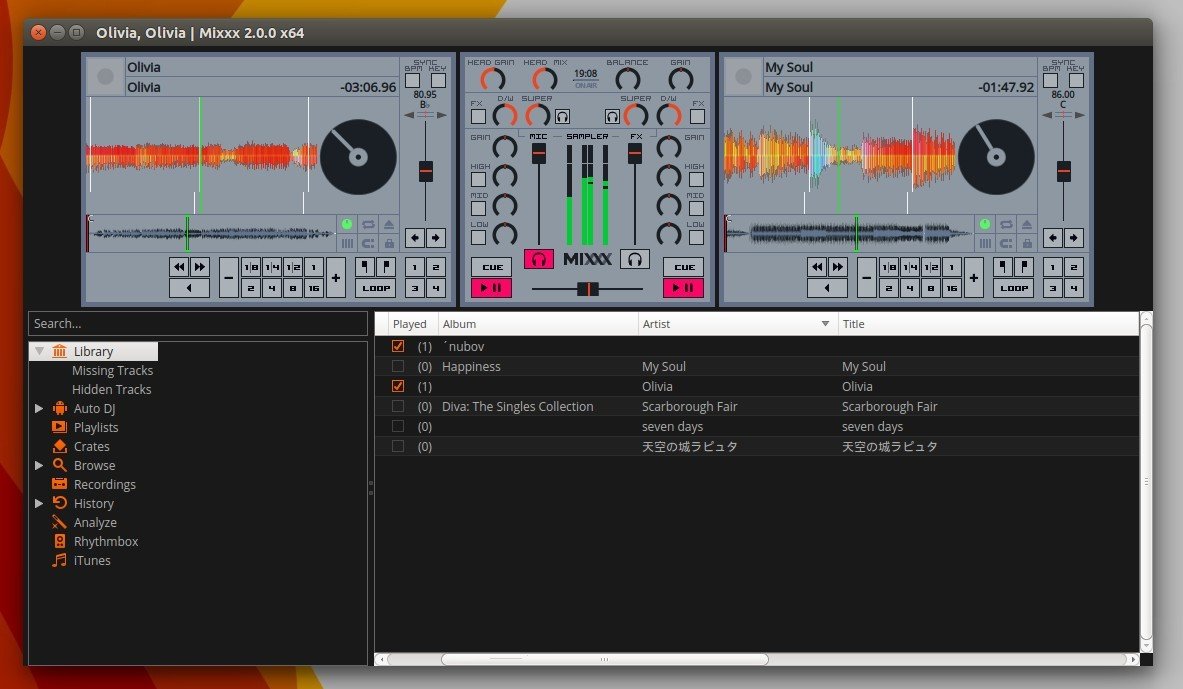 Install Free DJ Software Mixxx 2.0 in Ubuntu 15.10, 14.04, 12.04