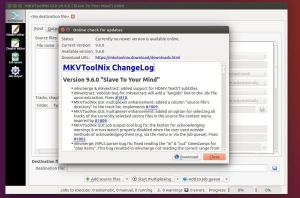 Install MKVToolNix 9.6.0 via the Official Repository in Ubuntu 16.04