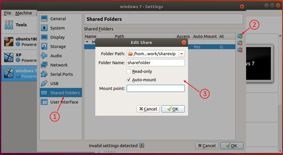 Virtualbox: Share A Folder in Ubuntu Host to Windows Guest
