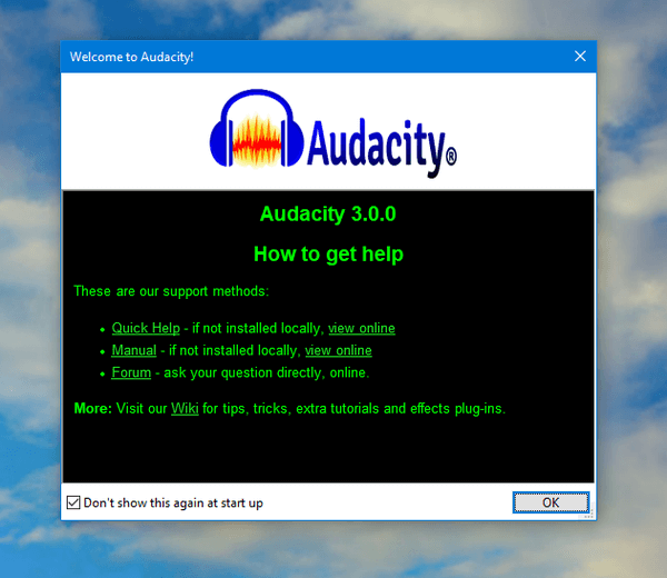 Audacity 3.0.0 Released! Now Save Project into Single .aup3 File