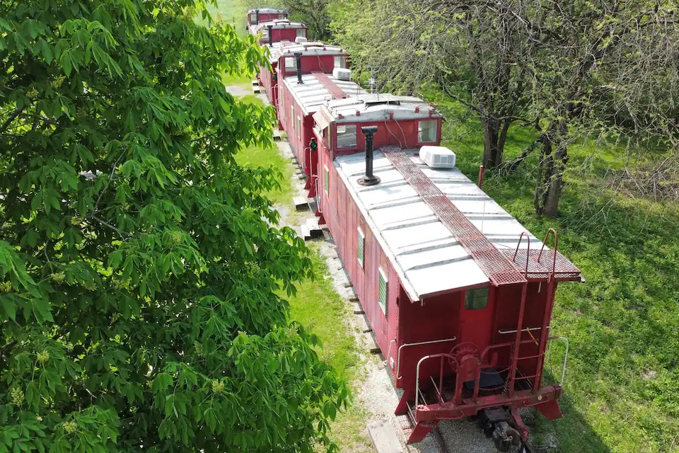 Uniquely Quaint Train Caboose 4 Stay at Wildlife Prairie Park