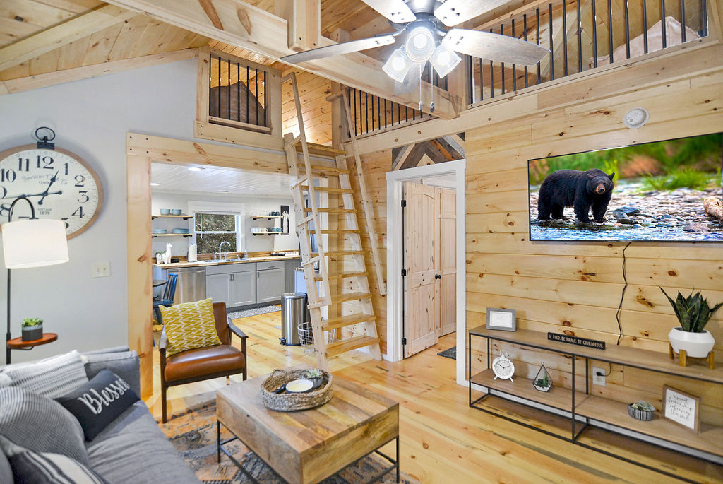 Pet Friendly Ellijay Cabin Rental w/ Hot Tub Near Downtown Ellijay.