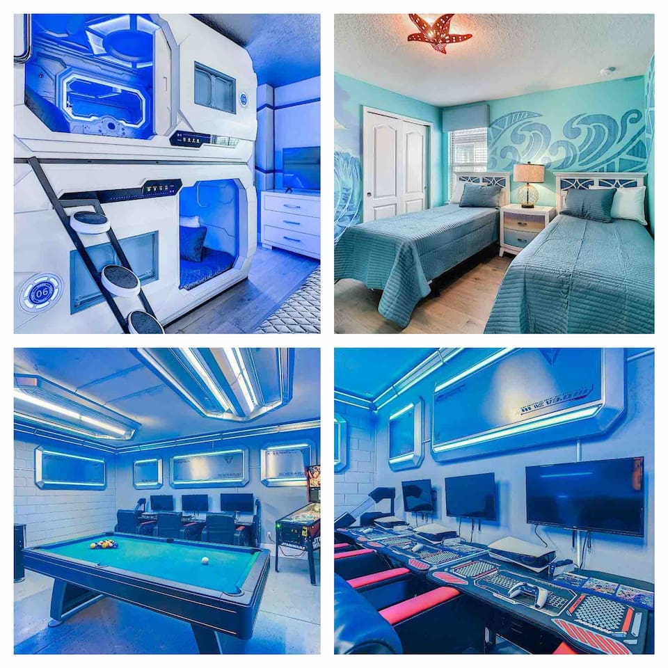 Magical Inspirations by ImagineX,Themed Rooms,Pool Funstay Homes