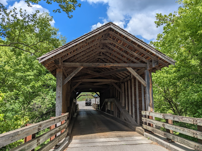 Harrisburg Covered Bridge in Sevier County, Tennessee Blue Mountain