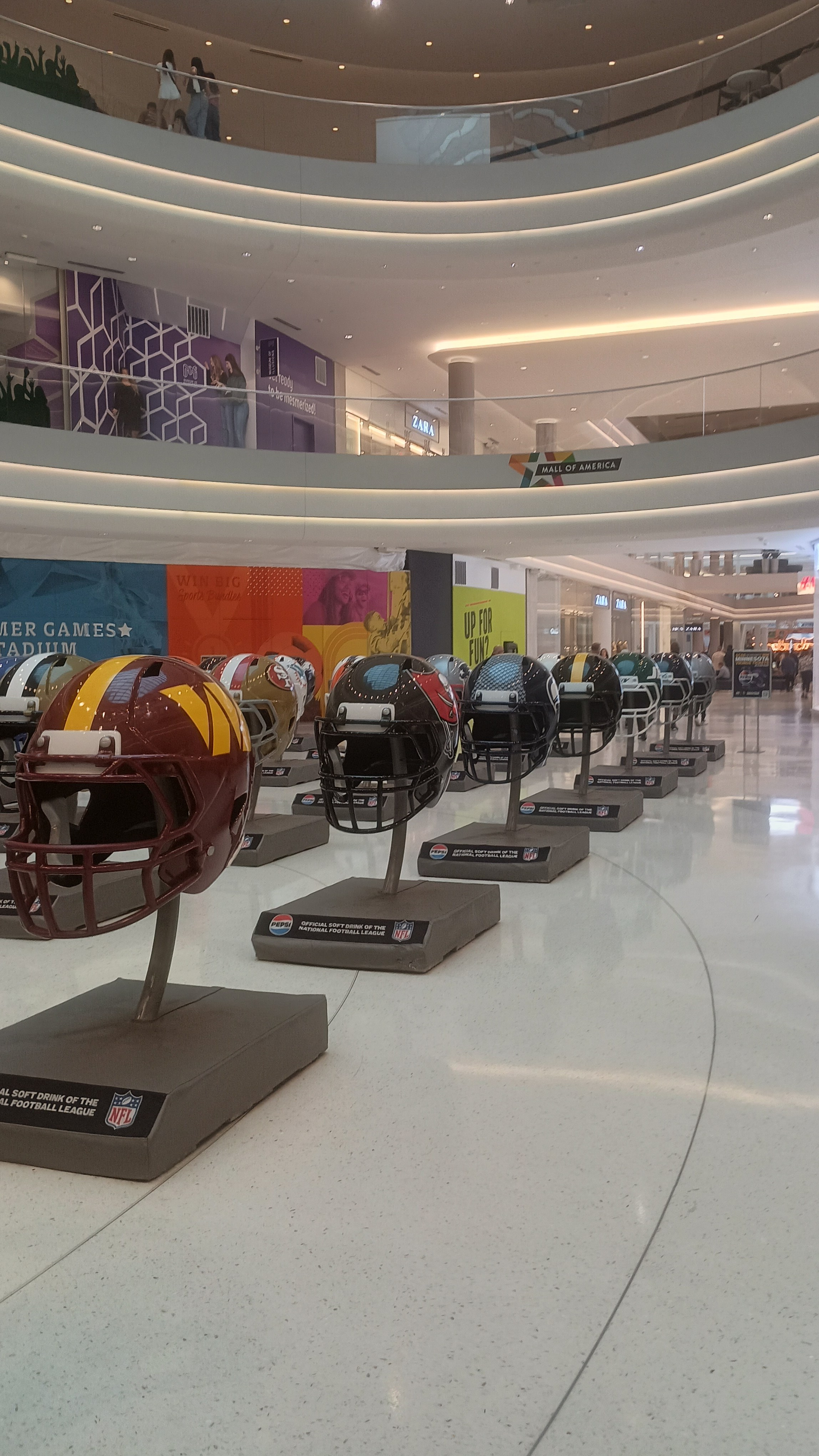 Football Helmet Display Covered By Faith Rentals