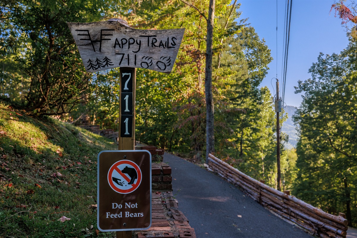 Happy Trails Over the Mountain Smoky Mountain Cabin Rentals