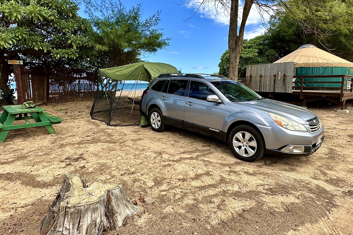 Kauai Camping and Drive in a Subaru Glamping Style Kauai Rooftop Campers