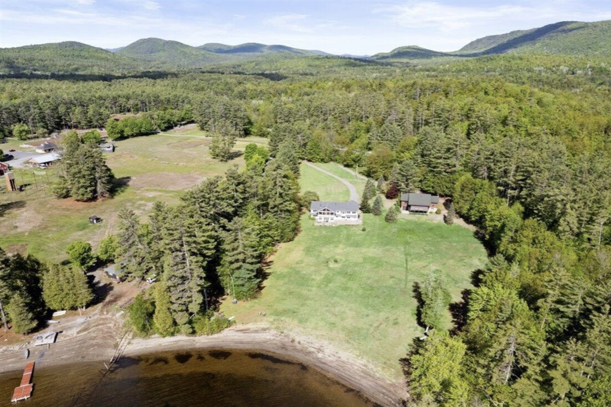 Schroon Lake Waterfront w/ Hot Tub 19 beds ADK Lakefront Property