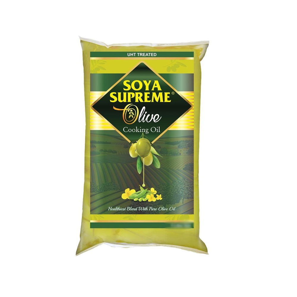 Soya Supreme Olive Cooking Oil 1 Litre Poly Bag UCAAZ