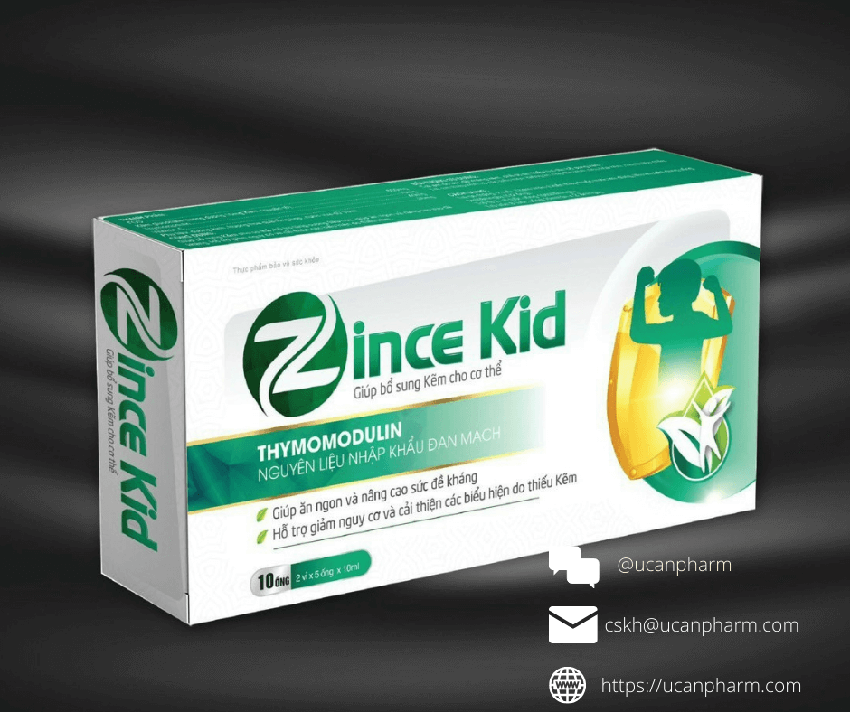 Zince Kid Bổ sung Kẽm cho trẻ Dược Phẩm Ucan Pharma