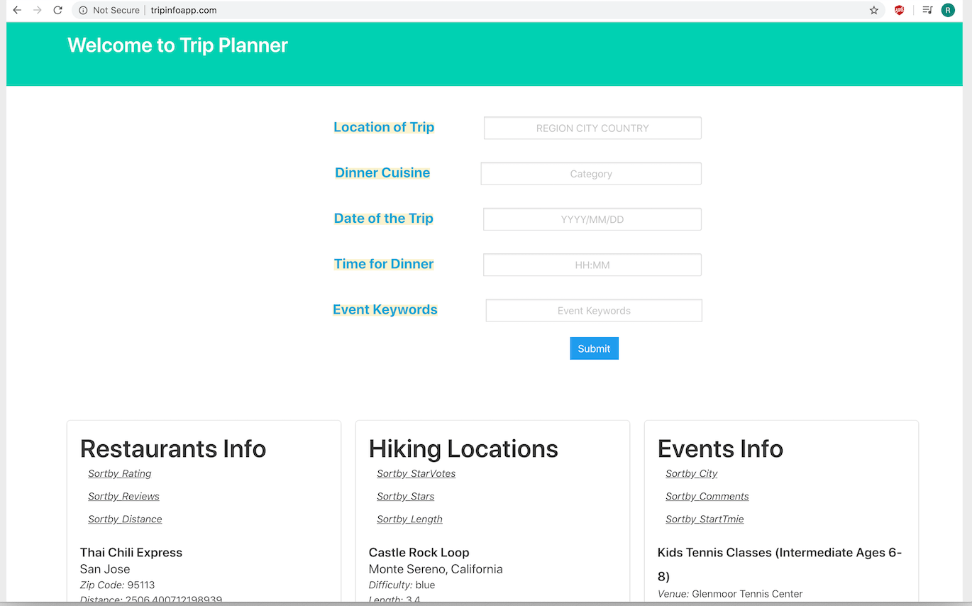 Trip Planner trip_planner