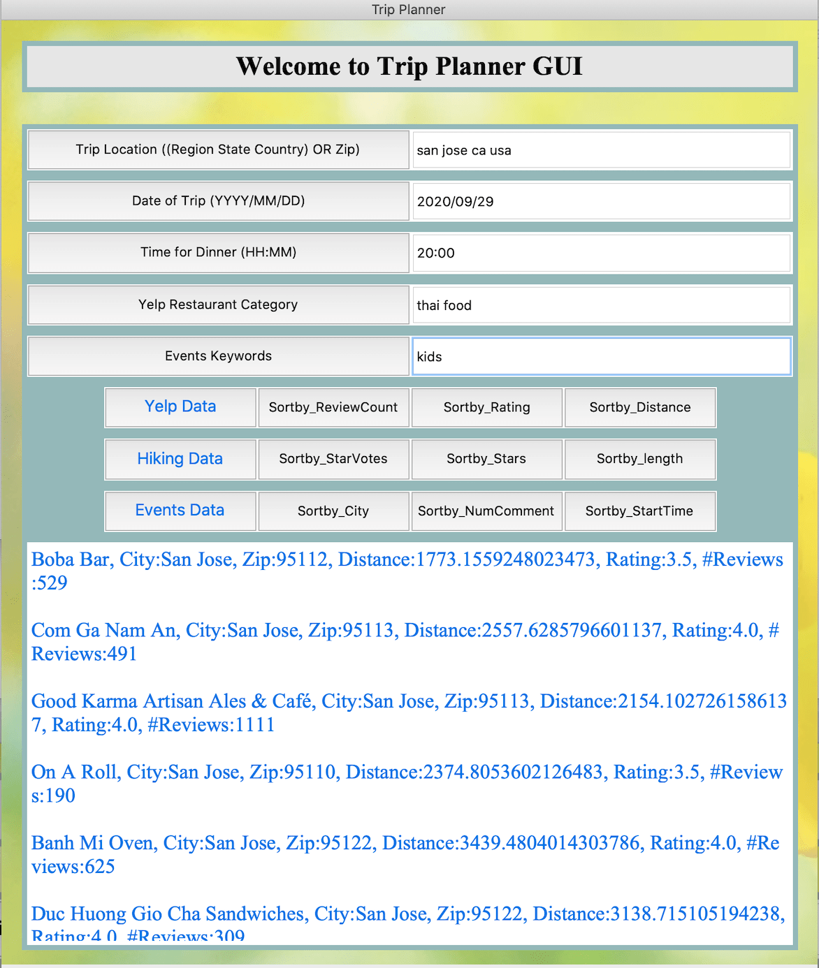 Trip Planner trip_planner