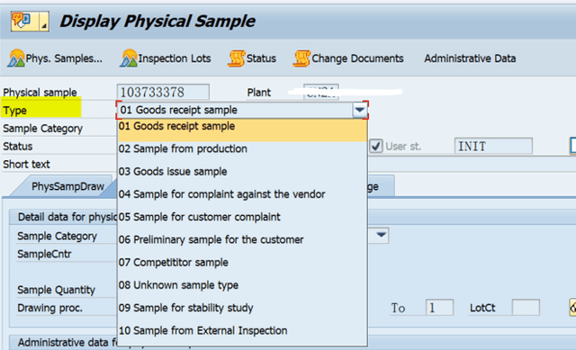 SAP QM 事务代码QPR3显示一个Physical Sample Record阿里云开发者社区