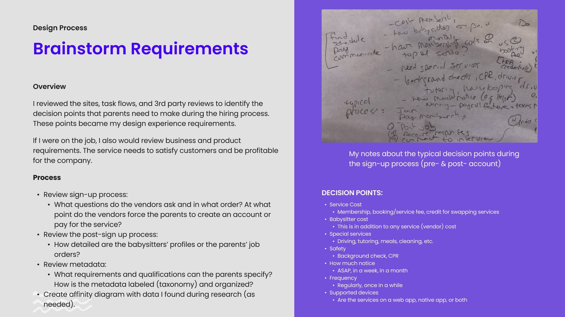 define needs Ucentric Design