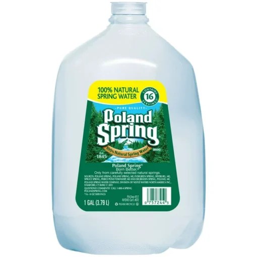 POLAND SPRING WATER 6/1 GALLON UCE Wholesale