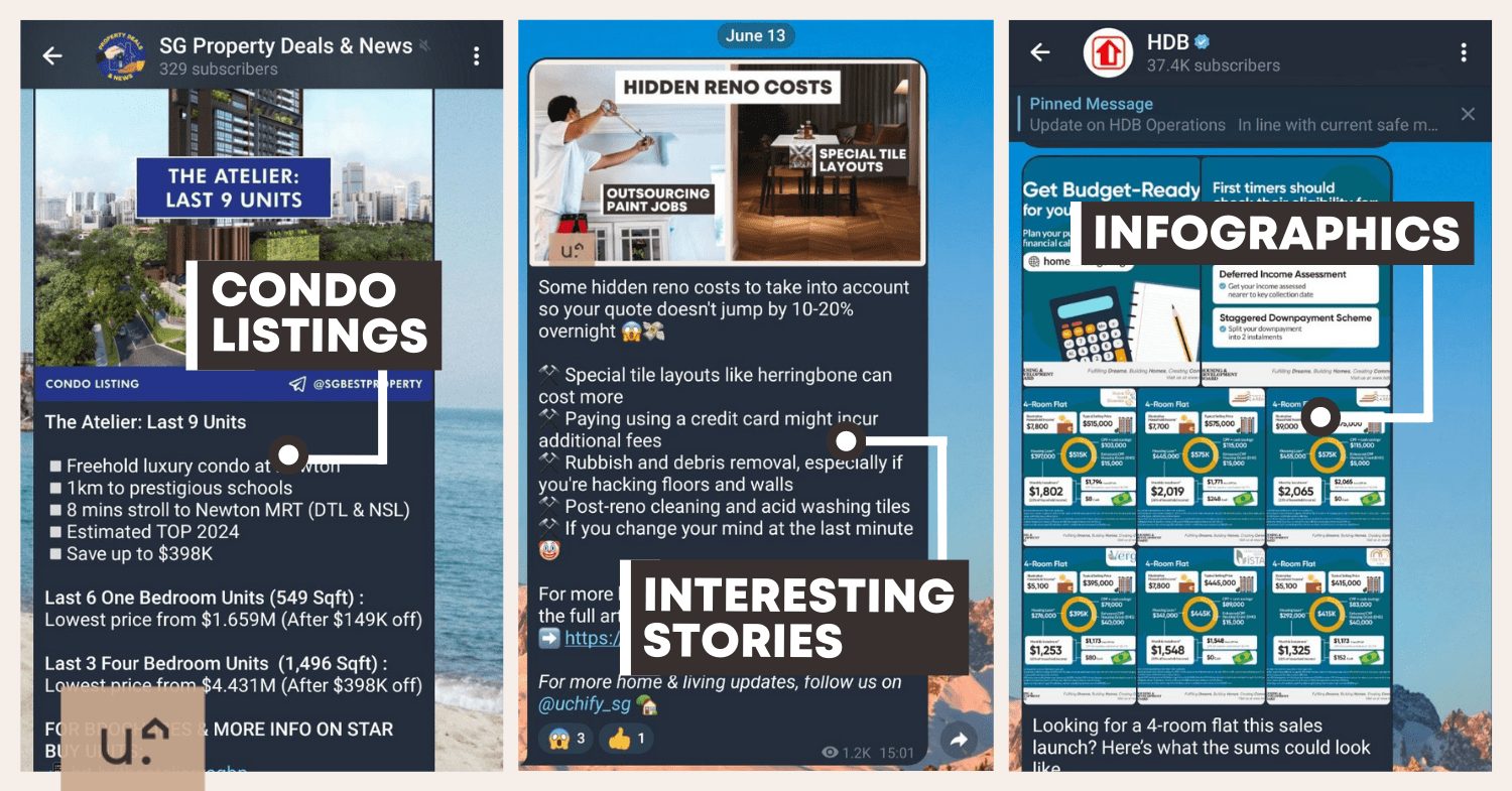 8 Best Telegram Channels For Firsthand BTO & Reno Tips