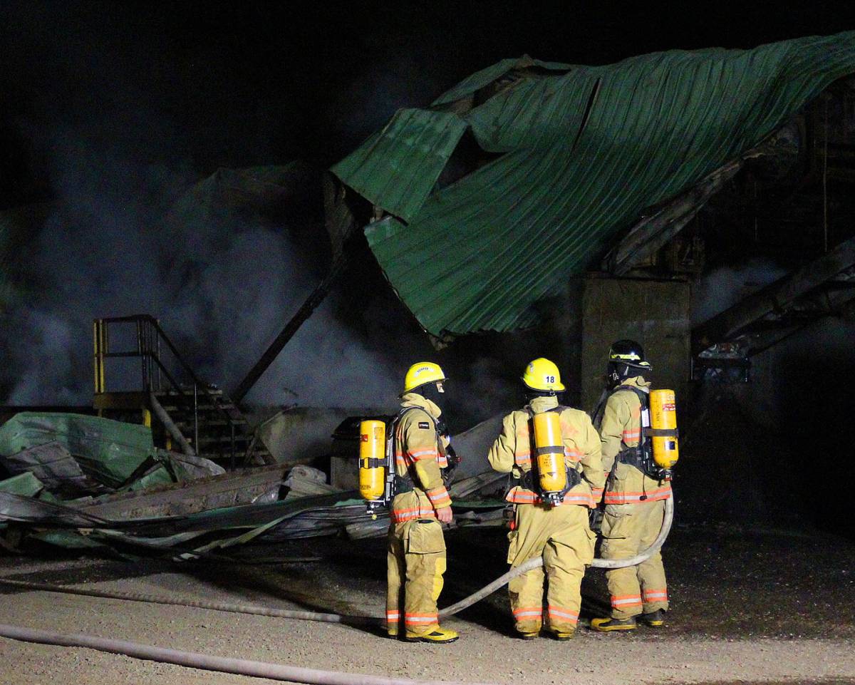 UCMU Incendie de nuit à StÉtiennedeBeauharnois