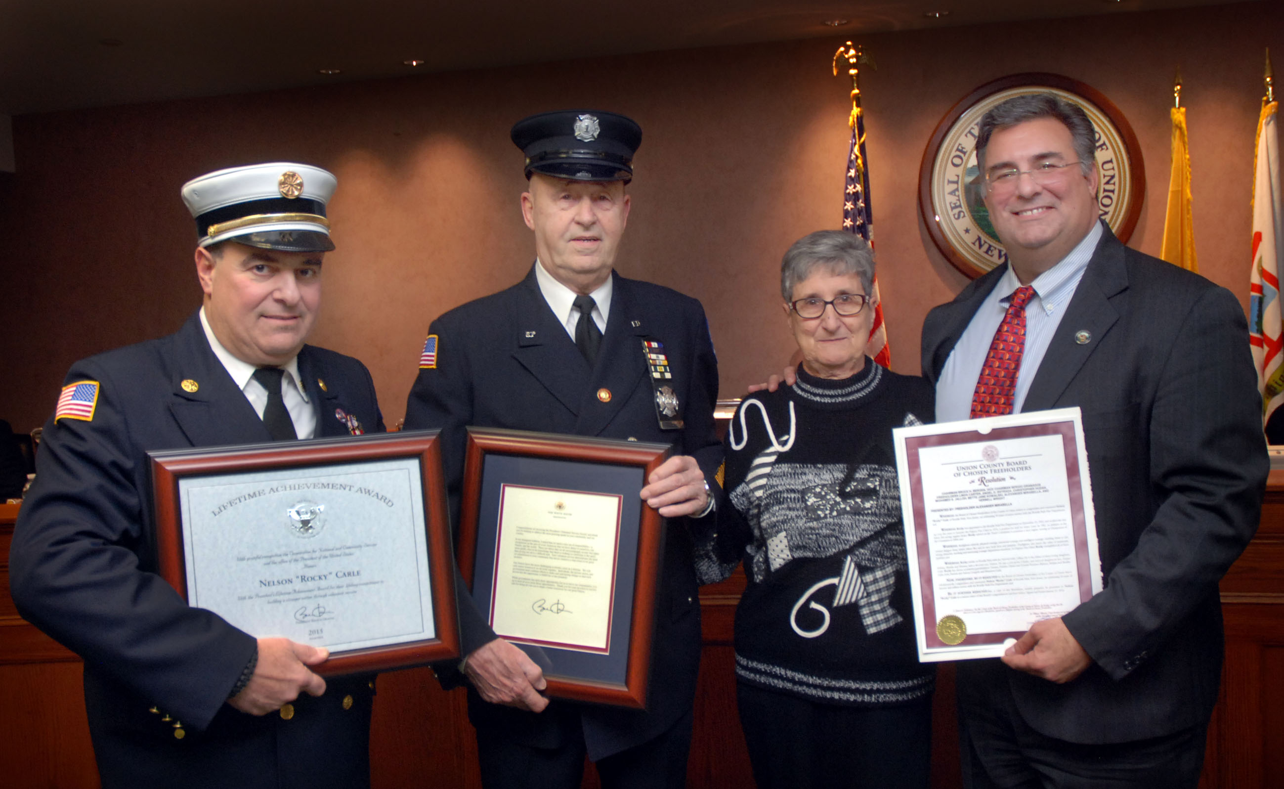 Nelson “Rocky” Carle Celebrates 50 with the Roselle Park Fire