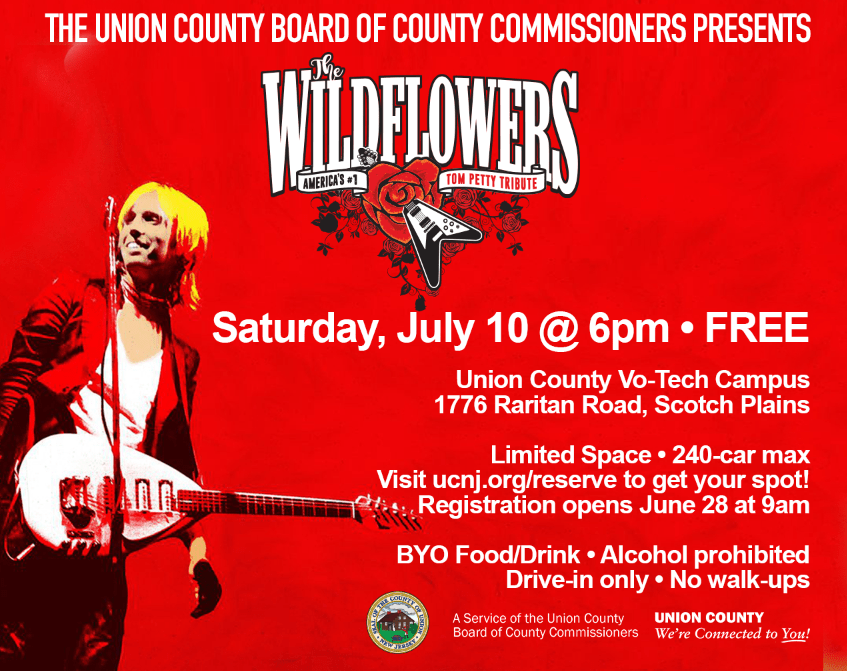 WildFlowers will Perform a Tom Petty Tribute on July 10 County of Union