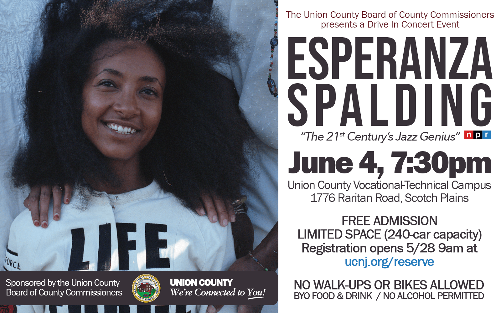 Free Concert Discover the “XFactor” of Esperanza Spalding County of